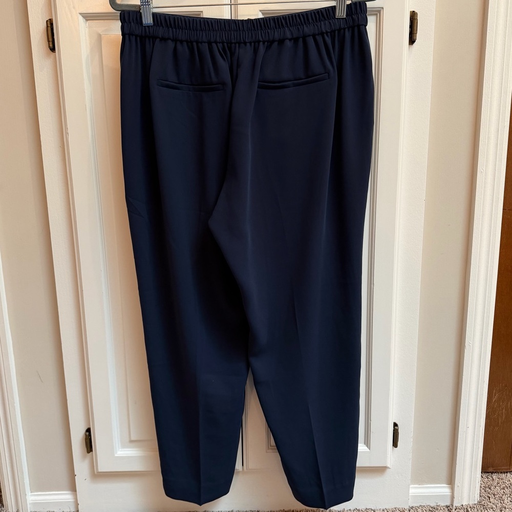 J. Crew Factory Jamie Pant with Elastic Waist Navy Blue Size 12 - Picture 4 of 14
